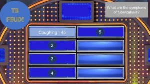 example of a family feud style game created in powerpoint
