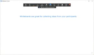 picture of a whiteboard in Microsoft Teams. Text says "Whiteboards are great for collecting ideas from your participants"